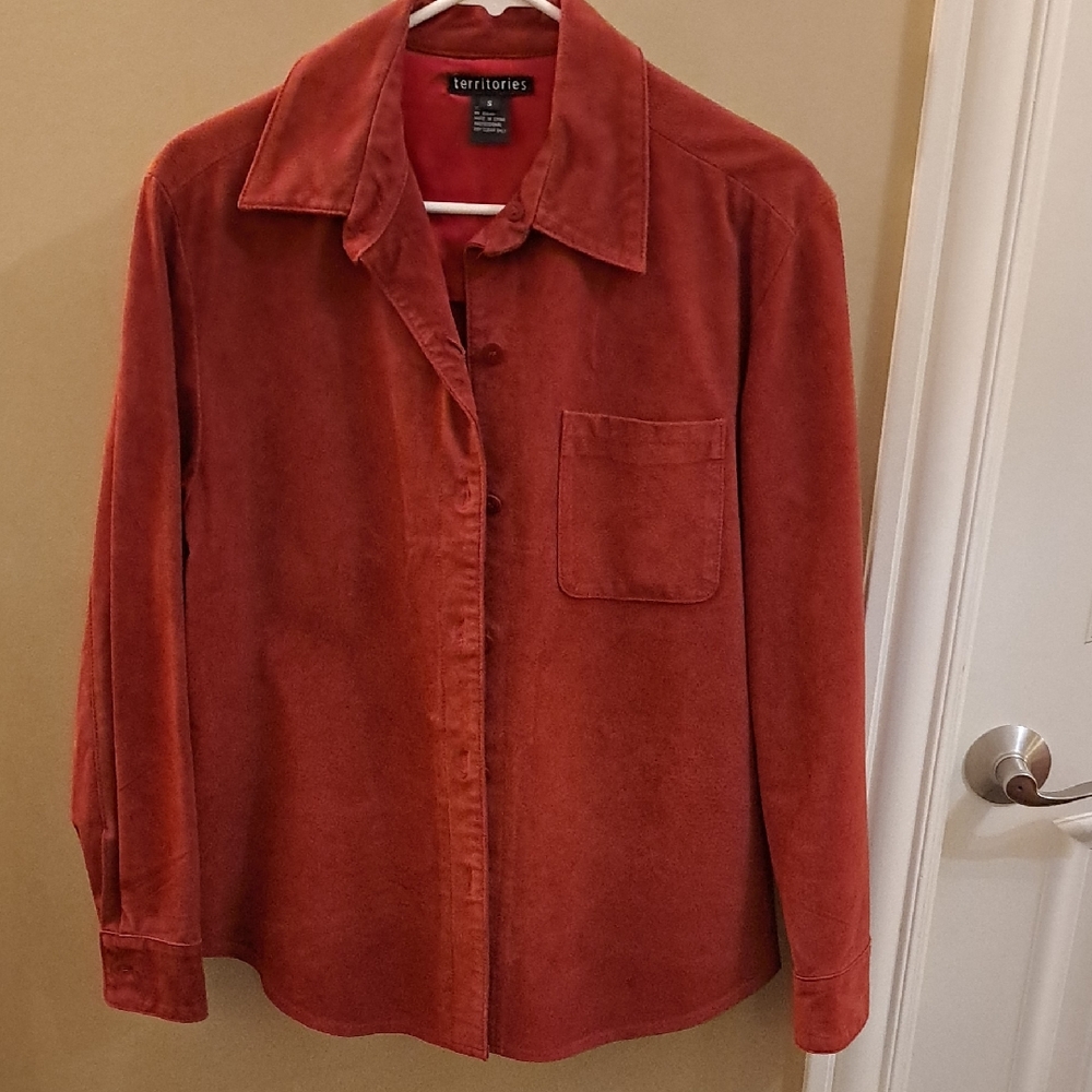 Territories Red Suede Shirt